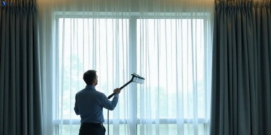 Commercial curtain stain removal service ormond-vic hotels offices restaurants